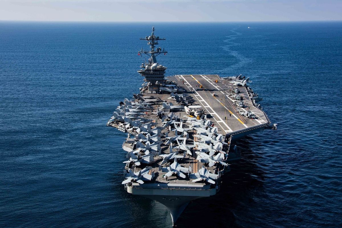 美国最新航母舰名揭秘，海洋之心号亮相海域